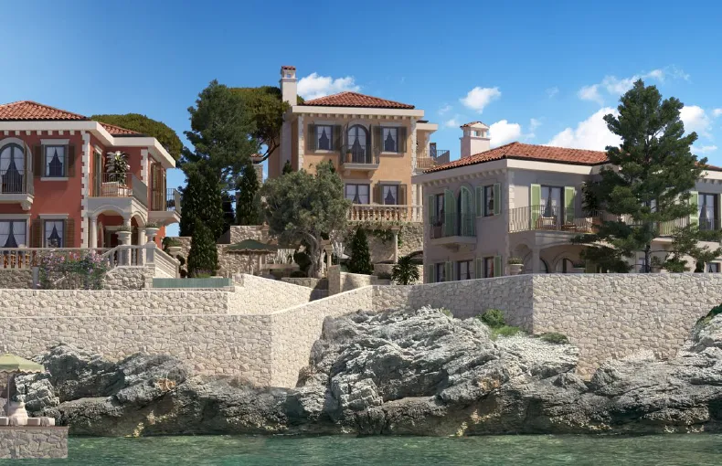 Luxuriöse Villa mit Meerblick in zweiter Reihe zur Küste